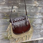 Сувениры и подарки handmade. Livemaster - original item Exclusive hunting bag made of leather, yet feels mod.L3.1. Handmade.