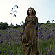 Elven Dress «Flora» Long Fantasy Linen Khaki Hooded Elvish Dress. Cosplay costumes. mongolia. My Livemaster. Фото №6