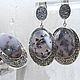 Dendra jewelry set with moss agate made of silver IV0040. Jewelry Sets. Sunny Silver. Online shopping on My Livemaster.  Фото №2