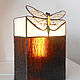 Dragonfly. Tiffany table lamp. Stained glass lamp. Handmade lamp, Table lamps, Moscow,  Фото №1
