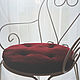 Maroon decorative velour pillow, Pillow, Kharkiv,  Фото №1