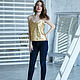 Order Inca gold strap top, holiday top, lingerie style top. mozaika-rus. Livemaster. . Tops Фото №3