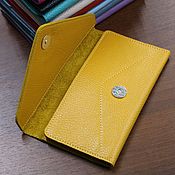 Сумки и аксессуары handmade. Livemaster - original item Wallet ENVELOPE color yellow. Handmade.
