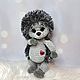 Серый ёжик мягкие иголки. Мягкие игрушки. Toys-by-panda. Ярмарка Мастеров.  Фото №5