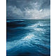 Oil painting Sea Storm Seascape, Pictures, Moscow,  Фото №1