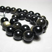 Материалы для творчества handmade. Livemaster - original item Obsidian smooth ball 14 mm. Handmade.
