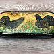Capercaillie .Eyeglass case with miniature painting, Eyeglass case, Yuzha,  Фото №1