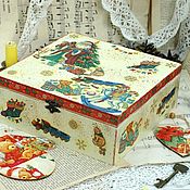 Сувениры и подарки handmade. Livemaster - original item New Year`s box gifts with and without toys. Handmade.