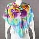 Batik silk scarf 'the Shining'. Scarves. Silk mood(batik). Online shopping on My Livemaster.  Фото №2