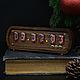 Lamp clock IN-12 American walnut American walnut. Tube clock. Tube-time (tube-time). My Livemaster. Фото №10