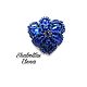Brooch tatting 'Blue wave', Brooches, Rostov-on-Don,  Фото №1