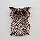 Pendant with garnet Owl. Pendants. Bijoudelice. Online shopping on My Livemaster.  Фото №2