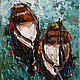 " Две лодки". Морской пейзаж маслом, Картины, Анапа,  Фото №1
