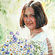 Картина акварелью Девушка под солнцем. Заказ подобного портрета, Картины, Магнитогорск,  Фото №1