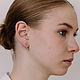 Серьги в виде гимнастки "Антурнан с булавами". Серьги классические. Sabira Jewelry. Ярмарка Мастеров.  Фото №12