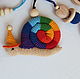 Slingobusy rattle toy " Rainbow snail". Slingbus. ANUSHKA. My Livemaster. Фото №5