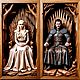 Нарды - панно игра престолов. Нарды и шашки. Wood-master. Интернет-магазин Ярмарка Мастеров.  Фото №2