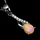 Silver pendant with opal 8h6 mm, Pendant, Moscow,  Фото №1