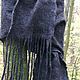 Men's scarf with fringe ' Brutal'. Scarves. Oksana Vladarskaya. Online shopping on My Livemaster.  Фото №2