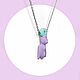 Кулон "Мятный пончик с динозавром", Кулон, Екатеринбург,  Фото №1