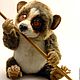 Игрушка тедди толстый Лори из меха, коллекционный Лемур, Тедди Зверята, Москва,  Фото №1