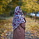 Order Warm cozy lilac neck scarf. ZanKa. Livemaster. . Shawls1 Фото №3