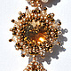 Pendant and earrings bead `the Guardian of the sun's heat`. Handmade jewelry. Tiavin. 
