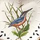 Order Painted porcelain. A set of 'Bird Quartet». Frida Gots. Livemaster. . Dinnerware Sets Фото №3
