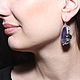 Classic Macaulay earrings with amethysts made of 925 HC0022-3 silver. Earrings. Sunny Silver. Online shopping on My Livemaster.  Фото №2