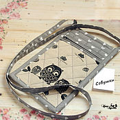 Сумки и аксессуары handmade. Livemaster - original item Fabric Bag Phone Case Textile Handbag for Owl Girl. Handmade.