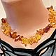 Amber beads 'Ruffled miracle' - Straight. amber, Baltic, Necklace, Moscow,  Фото №1