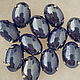 Pearl rhinestones oval 13h18 mm 'Dark blue'. Rhinestones. Crystal Sky Hrustalnoe Nebo. Интернет-магазин Ярмарка Мастеров.  Фото №2