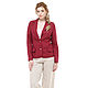 Cherry linen jacket. Jackets. etnoart. Online shopping on My Livemaster.  Фото №2