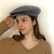 Order Grey woolen cap, available in size 57-59. STUDIO-FELT Katerina Alekseeva. Livemaster. . Caps1 Фото №3