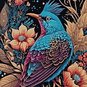 Материалы для творчества handmade. Livemaster - original item Kits for embroidery with beads: Bird of Paradise. Handmade.