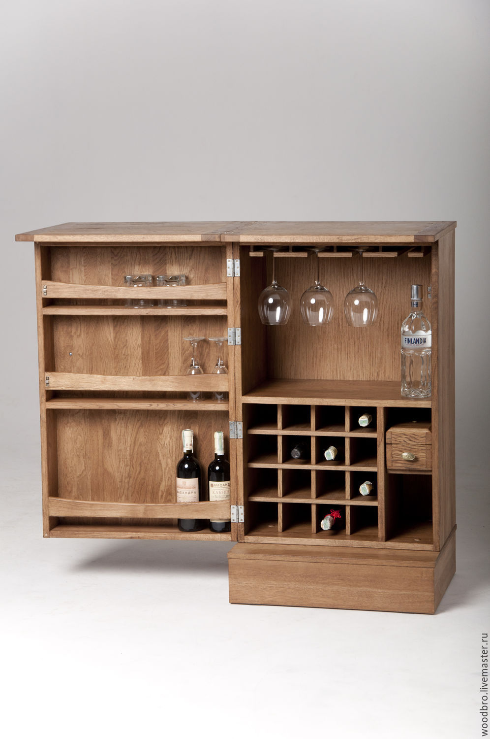  шкаф - барная стойка для хранения вина и бокалов. в интернет .