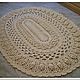 Oval handmade carpet knotted cord Spring, Carpets, Kabardinka,  Фото №1