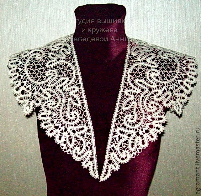 Воротник большой с манжетами Вологодское кружево в интернет-магазине ...