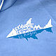 Blue zip-up sweatshirt, men's hoodie, pockets. Sweatshirts for men. Lara (EnigmaStyle). Online shopping on My Livemaster.  Фото №2