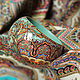 Браслет с ручной росписью под павловопосадский платок, Браслет из бусин, Москва,  Фото №1
