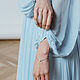 Blue dress long sleeve. Wedding dresses. Boudoirwedding. Online shopping on My Livemaster.  Фото №2