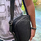 Men's Python leather tablet bag. Men\'s bag. exotiqpython. My Livemaster. Фото №5