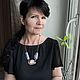Колье "Переменная облачность" кианит, жемчуг. Колье. Svetlana Revina. Ярмарка Мастеров.  Фото №11