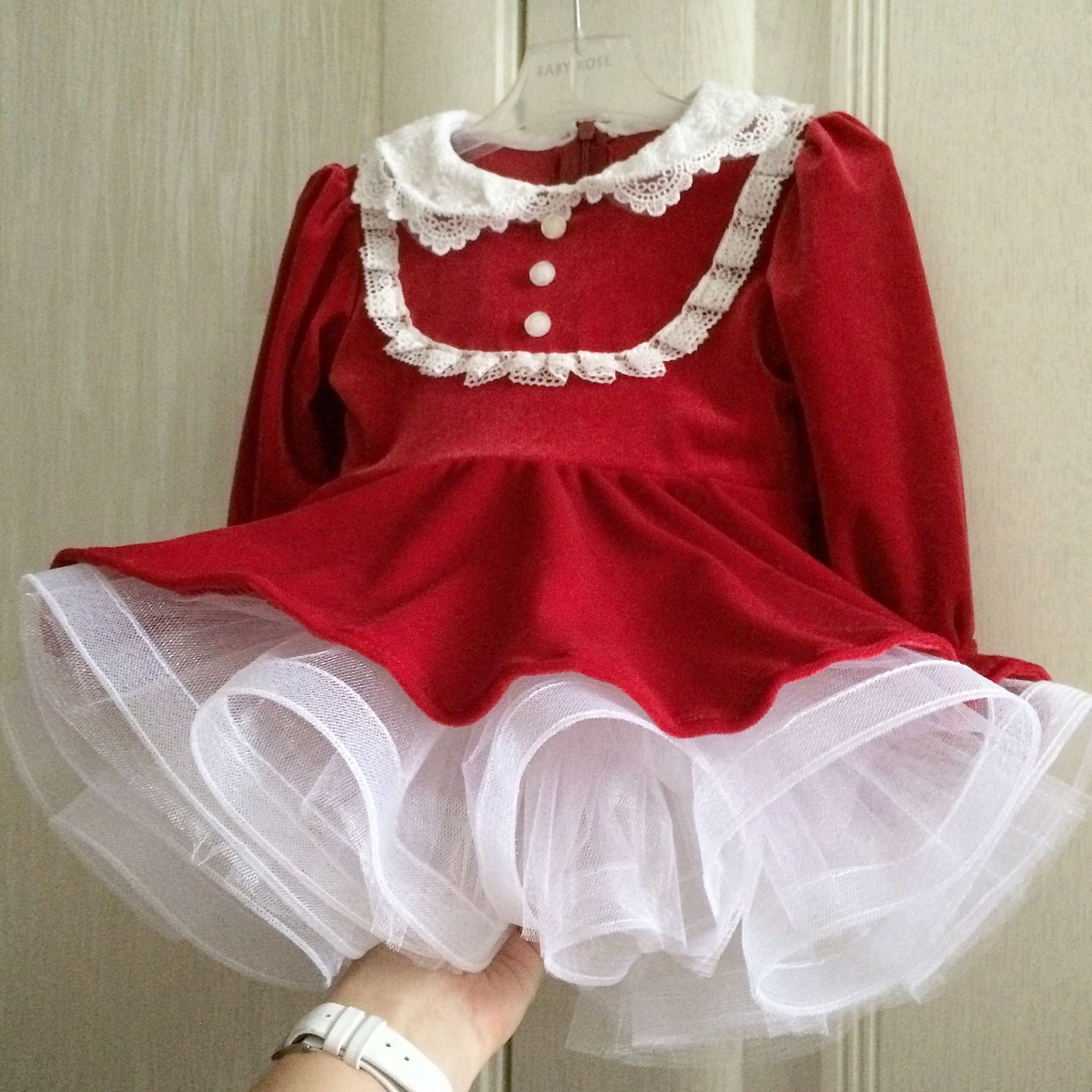 Детское бархатное платье Стокманн
