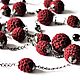 Long necklace 'Drunk cherry', Necklace, Moscow,  Фото №1