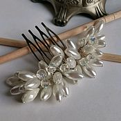 Свадебный салон handmade. Livemaster - original item Wedding decoration. Wedding Mini Comb Stone Flower. Handmade.