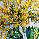 Painting Mimosa and hyacinth 'Spring has come' Oil 21. Pictures. matryoshka (azaart). My Livemaster. Фото №6