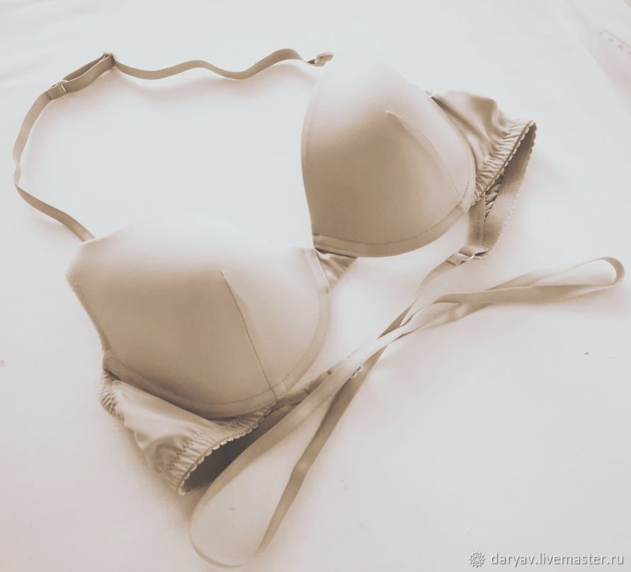 Smooth beige bra for dress with open back – купить на Ярмарке