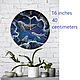Wall clock made of epoxy resin Blue whales in the ocean. Watch. Happiness Gift Shop (kudreshova). My Livemaster. Фото №4