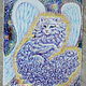 Painting with a cat ' Kotofeya ' Stars Galaxy. Pictures. Picture&miniature lacquer painting. My Livemaster. Фото №4